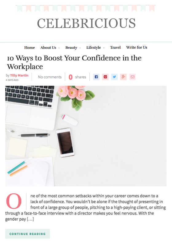 Celebricious: 10 Ways to Boost Your Confidence in the Workplace