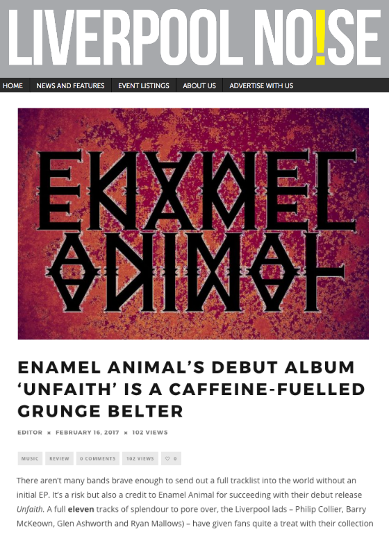 Liverpool Noise: Enamel Animal Album Review